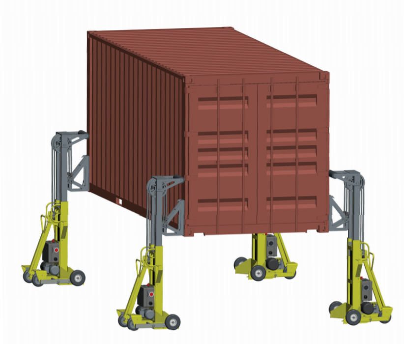 Автоматическая мобильная система для подъема контейнеров
