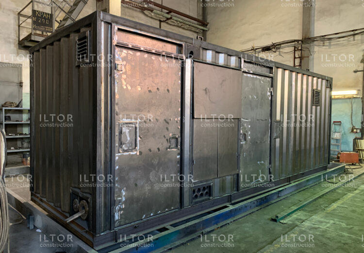 Производство блок-контейнера цельнометаллического для ДГУ